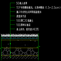 人造草坪做法CAD图