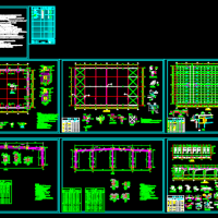 30米跨门式刚架厂房建筑及结构全套施工图