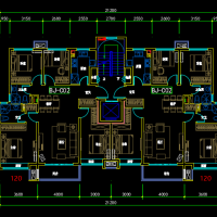 华北地区北京标准化户型CAD图