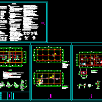 河北某小学消防水池及泵房建筑结构电气设计图