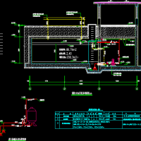 河北某中心小学泵房、消防水池建结水电暖全套科（带绿建，下柱墩）