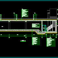河北某小学消防水池及泵房建结水电暖全套图