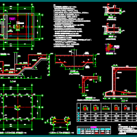 河北唐山某小学消防泵房及水池建结水电全套图