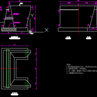 重力式U型桥台构造课程设计CAD图