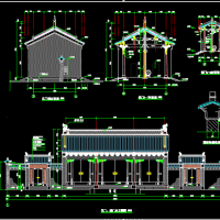 高邮州署复建古建项目建筑结构水电全套图
