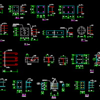 预埋件节点大样CAD图