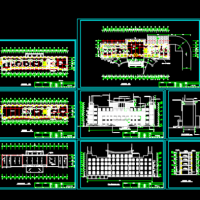 3214平米四层砌体结构办公楼设计图纸