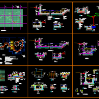 景观水池结构设计CAD图