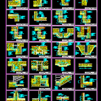 地下室底板、顶板、侧墙及屋面厨房卫生间防水大样CAD图