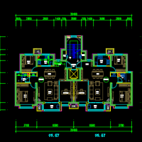 天津标准化户型CAD图库