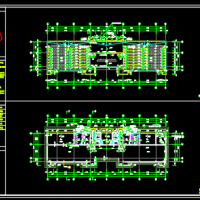 安徽蚌埠某中学看台建筑设计图