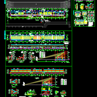 体育场看台与视线分析设计CAD图