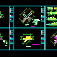 装配式集装箱展示区CAD图纸
