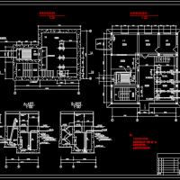 污水泵站平立剖面设计方案图纸