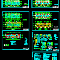 四川响水四层框架结构住宅楼电气设计图