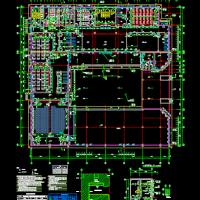 河北石家庄五层框架结构教学楼设计图纸（建结水电暖清单）