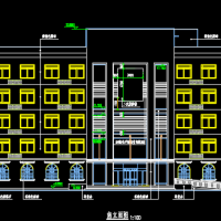 五层框架结构办公楼建筑施工图纸