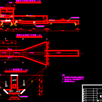 灌溉引水渠闸门结构设计CAD图