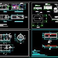 20m3玻璃钢化粪池CAD设计图