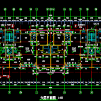 河南六层花园洋房建筑设计施工图