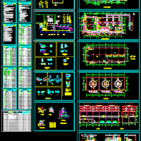 4000方循环冷却水水处理流程及配水管CAD图