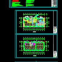 学校学校宿舍及浴室散热器采暖图纸