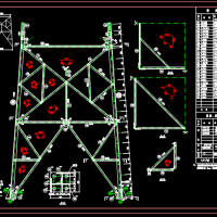 35KV铁塔设计大样CAD图