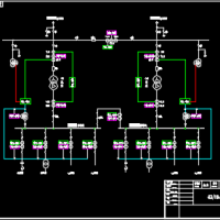 63/10kV 变电站自动化主接线系统图