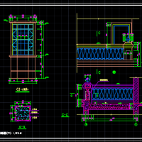 多种栏杆节点大样图（阳台栏杆楼梯栏杆）