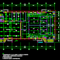 安徽某二层食堂电气设计CAD施工图