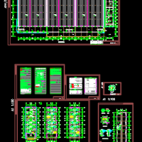 冷库机房采暖通风办公楼空调通风设计图