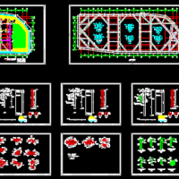 浙江某高层办公楼基坑支护设计图（钻孔桩加一道砼内支撑）