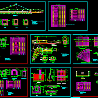 水库输水洞及工作闸CAD施工图