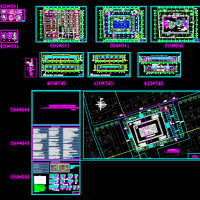 农贸市场建筑结构水电全套施工图