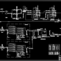 反渗透水处理工艺流程布置CAD图