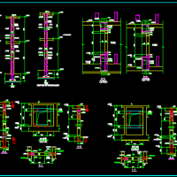 地下室临时封堵临空墙节点构造CAD图