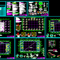 云南三层框架结构训练中心结构设计图（沉降观测点）