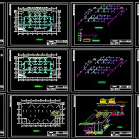四层商场暖通空调设计图（水冷活塞式冷水机组）