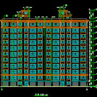 鄂尔多斯11层住宅楼建结水电暖全套图