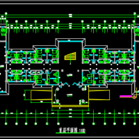 6层框架结构医院住院楼课程设计图（含计算书）5000平