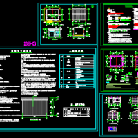 一层彩钢房建筑及结构施工图
