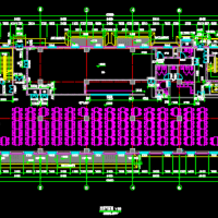 北京六层框架综合楼建结水电暖全套施工图（5848平米）