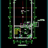 河北沧州某中学综合楼新建消防水池及泵房建结水电暖图