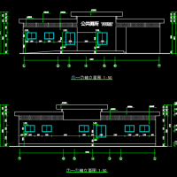 多个公共厕所建筑及水电设计施工图纸