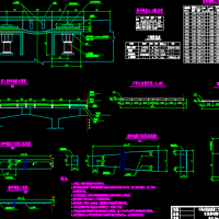 时速160公里客货共线铁路预制后张法简支32mT梁桥CAD图