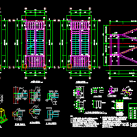 两层钢结构梁式楼梯施工图