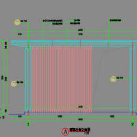 不锈钢景观廊架设计CAD图及效果图