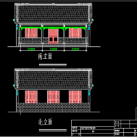 江南水乡风情两层砖木传古建筑改造设计图