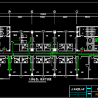 办公财政楼消防报警及照明系统课程设计图