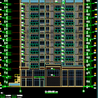 安徽11层商住楼建结水电全套施工图纸
